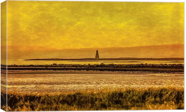 Sunset over Horse Island Ardrossan Canvas Print by Tylie Duff Photo Art