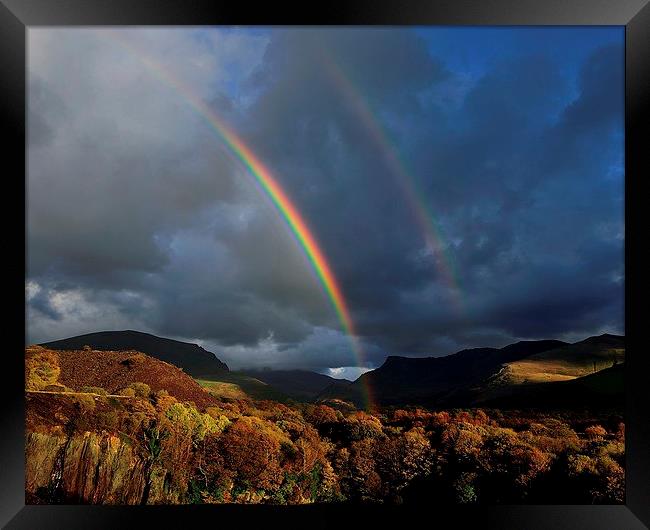 Autumn Rainbows - Snowdonia Framed Print by Kevin OBrian
