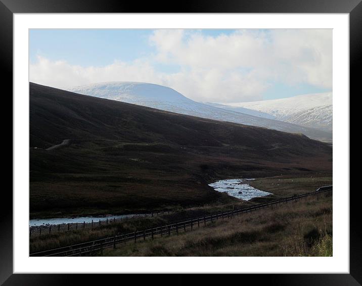 Snow Capped Cairngorms Framed Mounted Print by Lee Hall