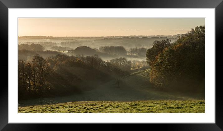 Misty Morning Framed Mounted Print by Barry Maytum