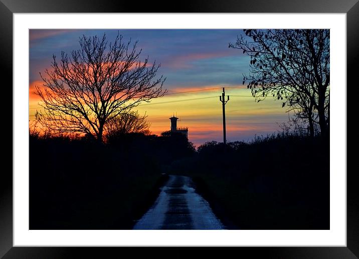 The old Appleton water tower Framed Mounted Print by Gary Pearson