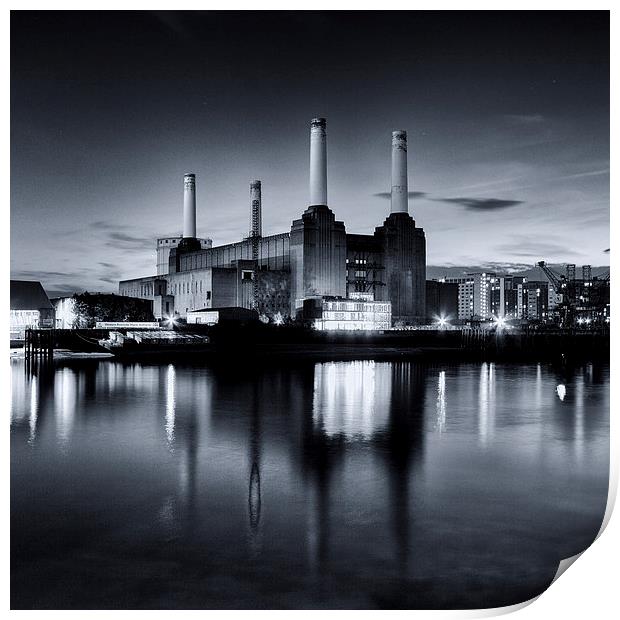 Battersea Power Station -Toned. Print by Ian Hufton