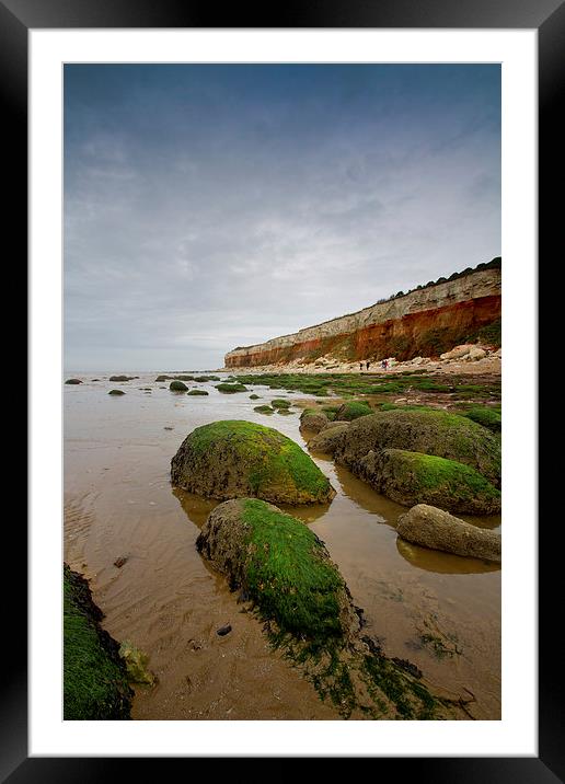 Hunstanton Cliff Framed Mounted Print by Gypsyofthesky Photography