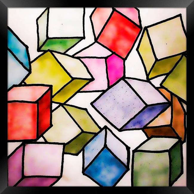 Cubism Framed Print by Sharon Lisa Clarke