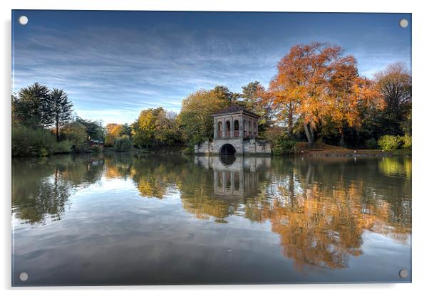 Autumn reflections Acrylic by Paul Farrell Photography