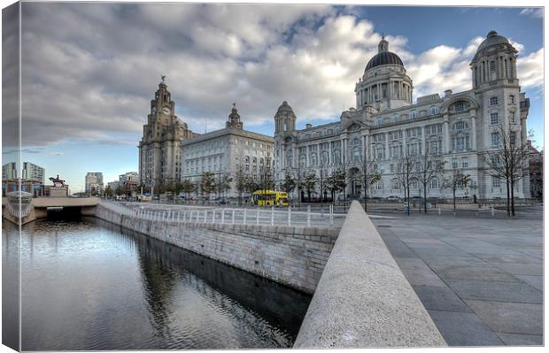 Liverpools three graces Canvas Print by Paul Farrell Photography