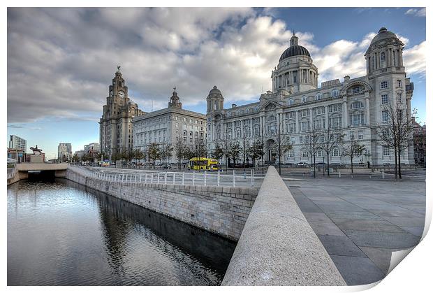 Liverpools three graces Print by Paul Farrell Photography