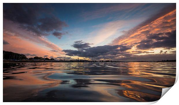 Whitecliff Reflections Print by Phil Wareham
