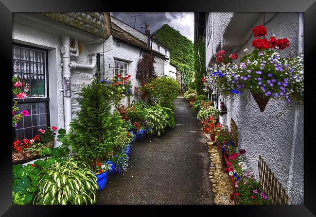 Flag Street Hawkshead Framed Print by Jamie Green