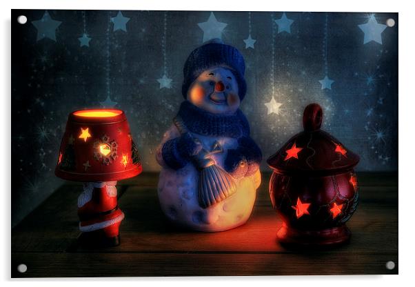 Christmas Ornaments Acrylic by Ian Mitchell