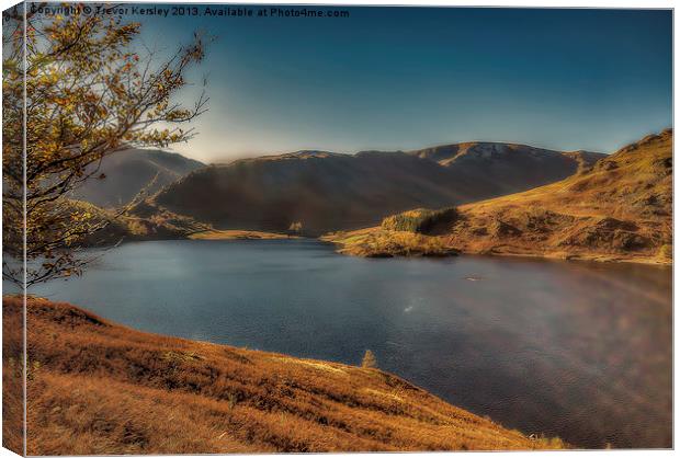 Autumn at Haweswater Canvas Print by Trevor Kersley RIP