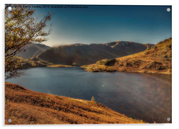 Autumn at Haweswater Acrylic by Trevor Kersley RIP