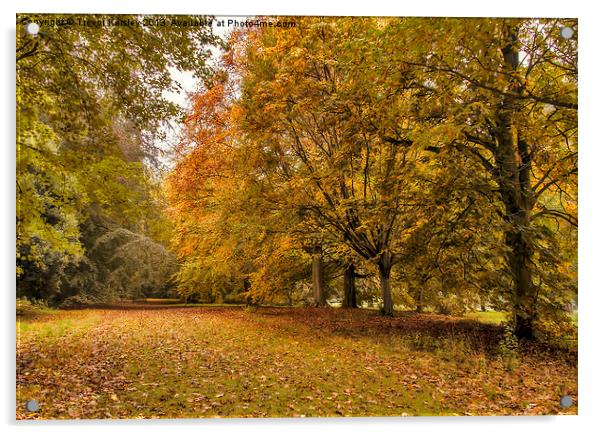 Autumn Acrylic by Trevor Kersley RIP