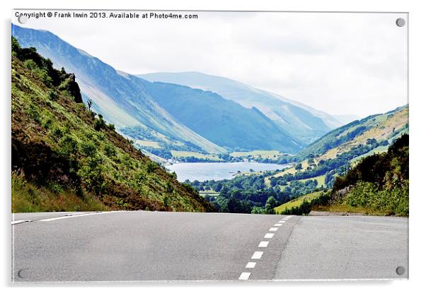 The stunning view of Tal-y-Llyn from the A487 Acrylic by Frank Irwin