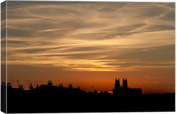Minster Sunset Canvas Print by Lee Bailey