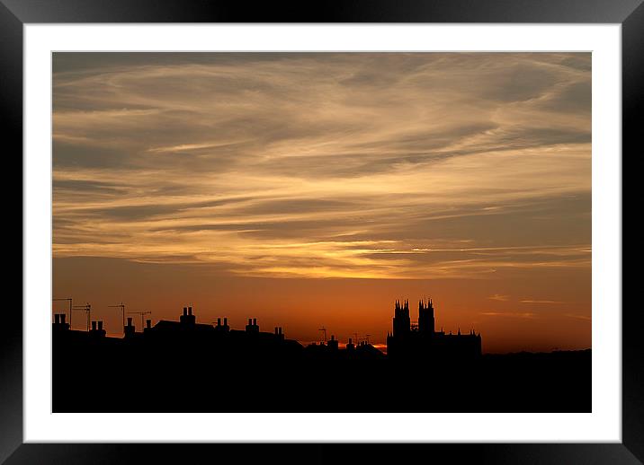 Minster Sunset Framed Mounted Print by Lee Bailey