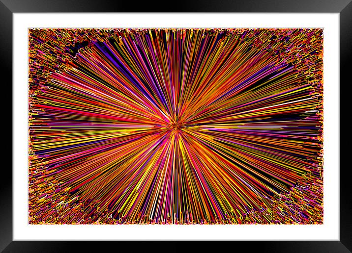 Digital Infinity abstract Framed Mounted Print by David Pyatt