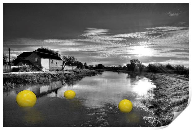 Balls of Athelney Print by Rob Hawkins