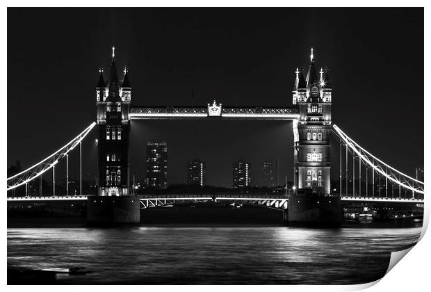 Tower Bridge Print by David Pyatt