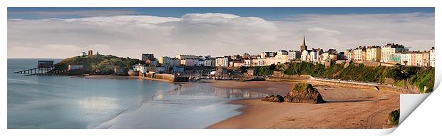 Tenby Harbour Panorama Print by Tony Bates