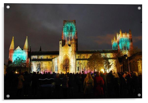 Durham Catherdral Colours Acrylic by eric carpenter