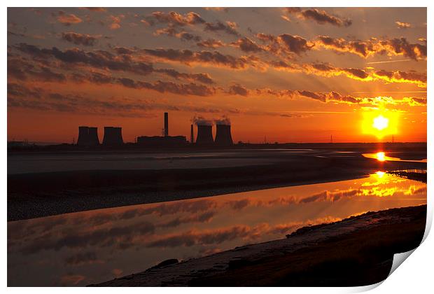 River Mersey Sunrise Print by Paul Scoullar