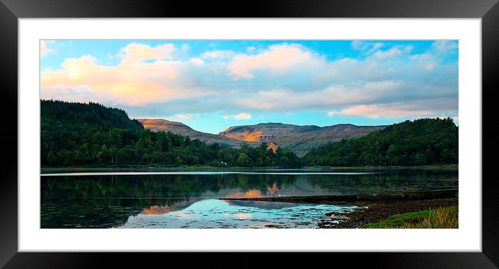 LOCHALINE PANORAMIC Framed Mounted Print by Anthony Kellaway