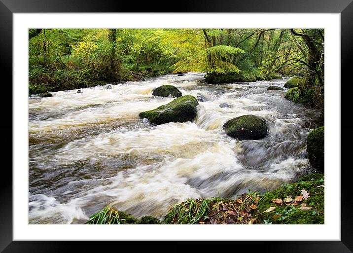 River Teign Devon Framed Mounted Print by Pete Hemington