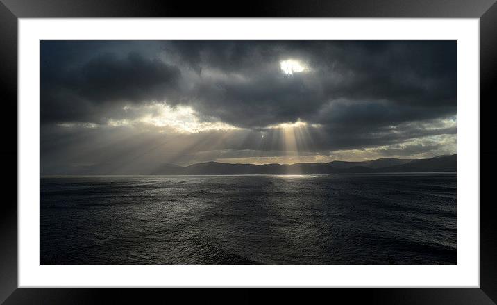 Sunrays Framed Mounted Print by barbara walsh