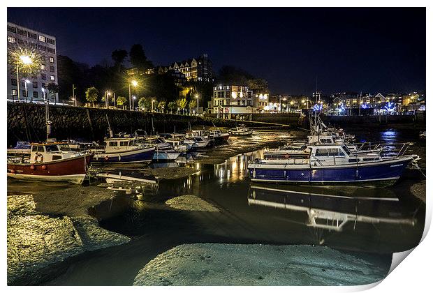 Inner Harbour Folkestone Kent Print by David Shackle