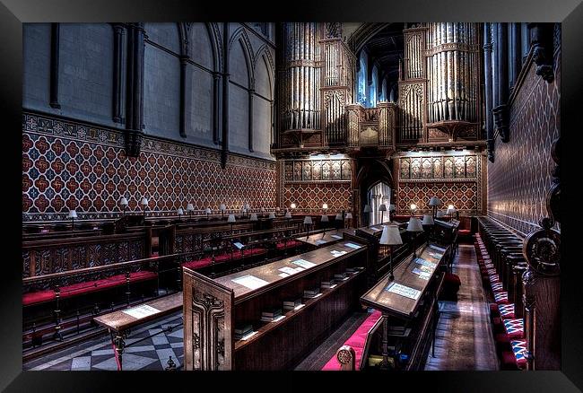 Rochester Cathedral, Choir Stalls Framed Print by Robert Cane