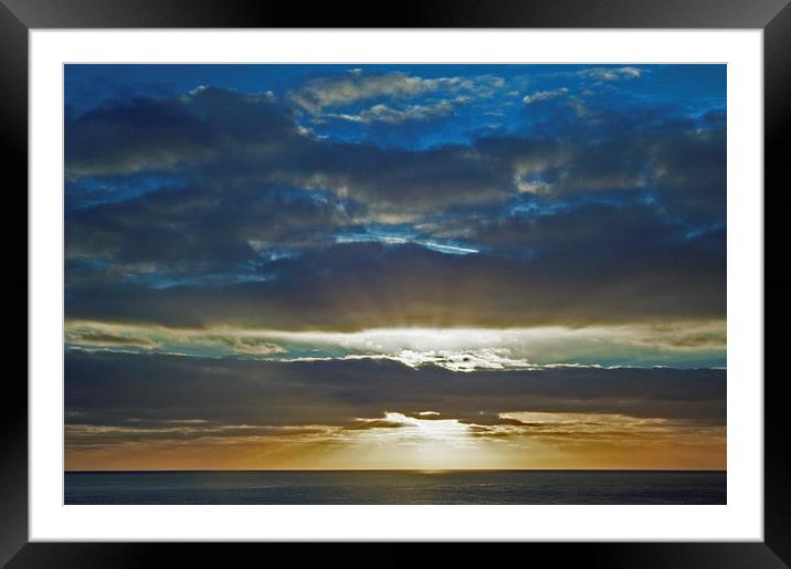 Polpeor Sunrise Framed Mounted Print by Ted Miller