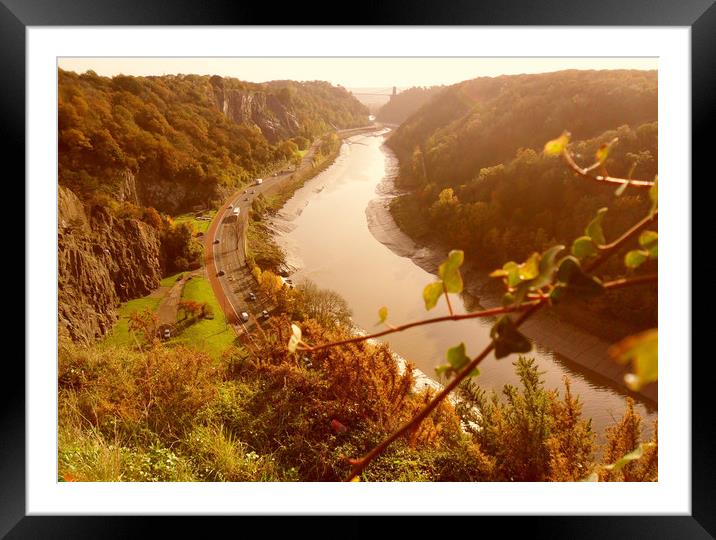 Avon Gorge and Portway. Framed Mounted Print by Heather Goodwin