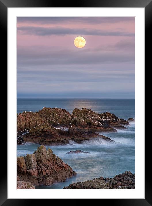 Moonrise Framed Mounted Print by Mike Stephen