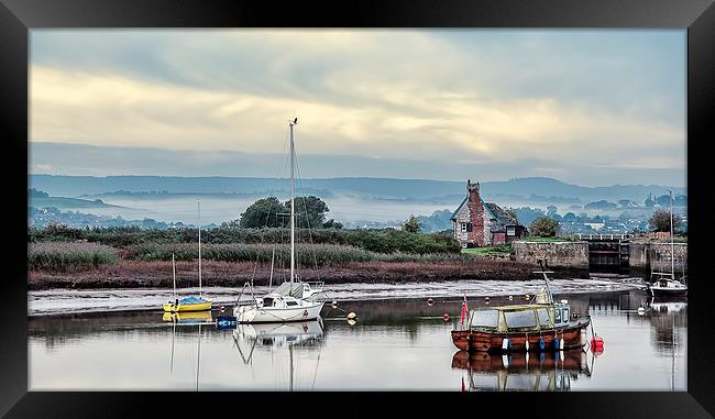 Early morning on the Exe Framed Print by Andy dean