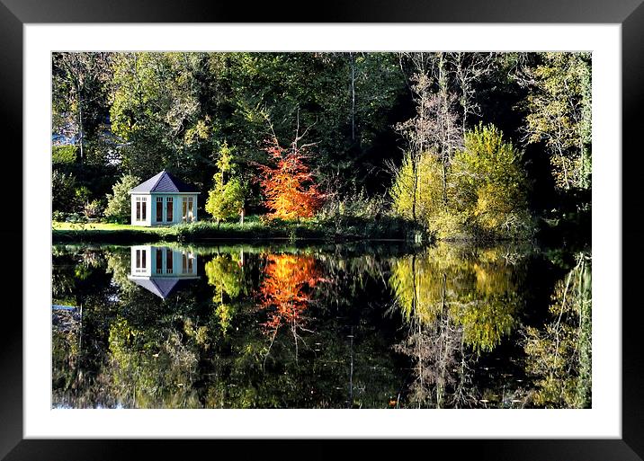 Autumnal Reflections Framed Mounted Print by Gary Kenyon