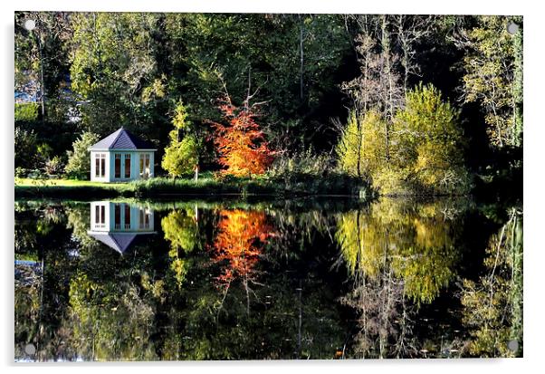 Autumnal Reflections Acrylic by Gary Kenyon