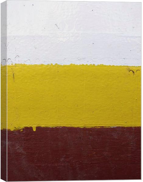 Yellow Drip Canvas Print by Jennifer Henderson
