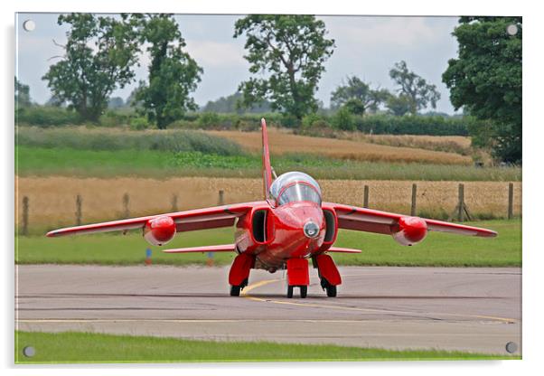 RAF Red arrows Gnat Acrylic by Rachel & Martin Pics