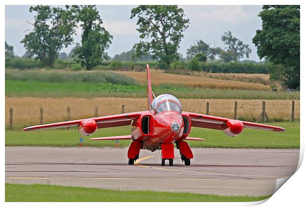 RAF Red arrows Gnat Print by Rachel & Martin Pics