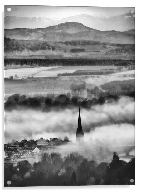 Misty Perth Acrylic by Fraser Hetherington