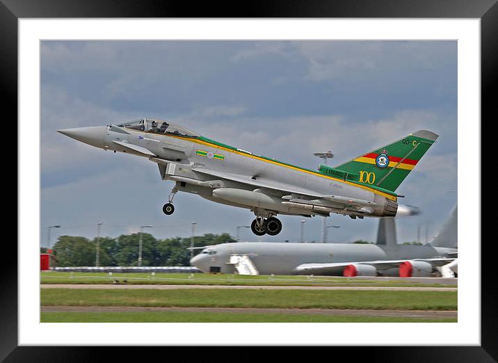 3 Sqaudron RAF Typhoon Landing Framed Mounted Print by Rachel & Martin Pics