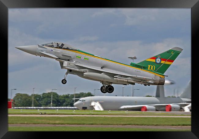 3 Sqaudron RAF Typhoon Landing Framed Print by Rachel & Martin Pics