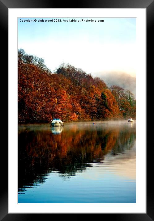 Misty Morning Looe Framed Mounted Print by chris wood