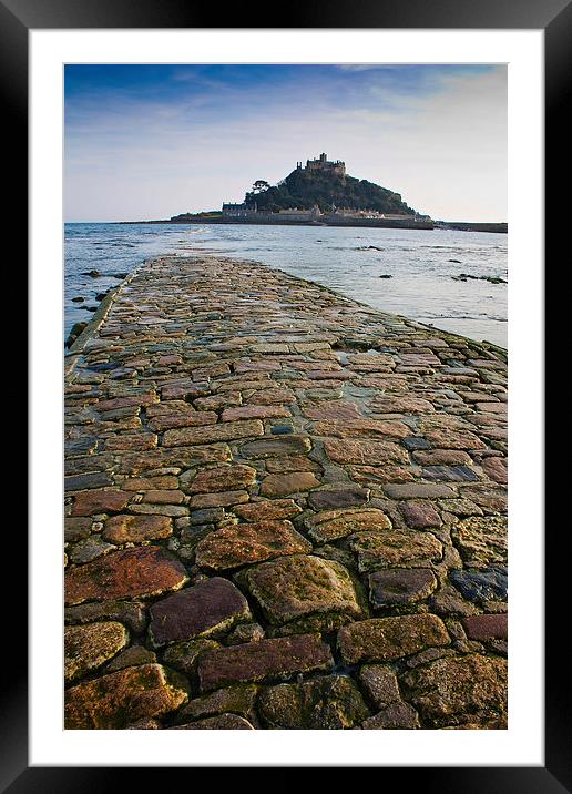 St Michaels Mount, Cornwall Framed Mounted Print by Graham Custance