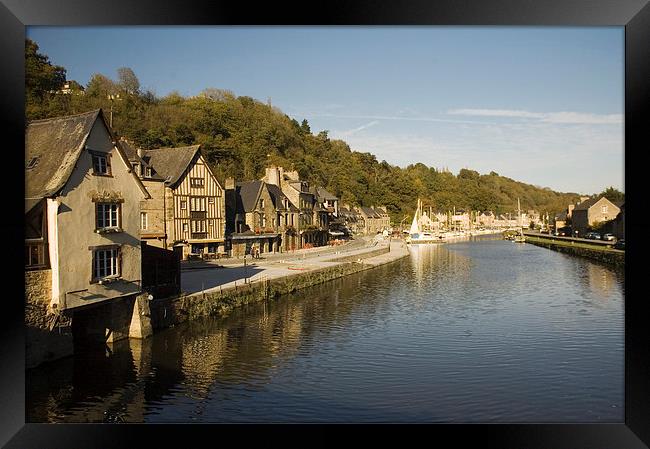 The River Rance in Dinan Framed Print by Simon Armstrong