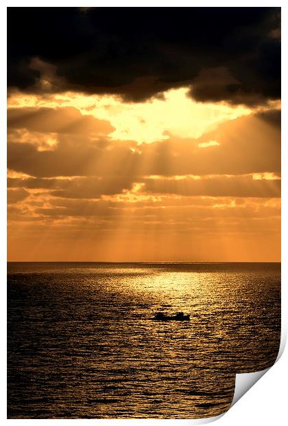 Sunrise in Gran Canaria, Canary Islands Print by Frank Irwin