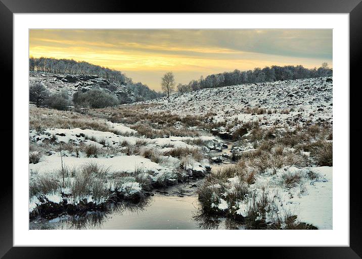 Winter In Derbyshire Framed Mounted Print by Gerald Robinson