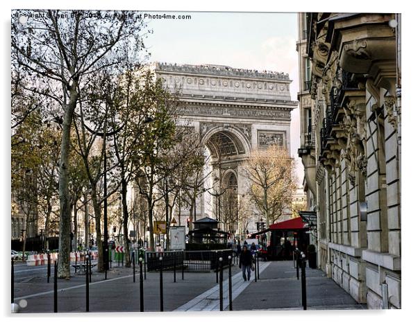The Arc de Triomphe Paris Acrylic by Lynn Bolt
