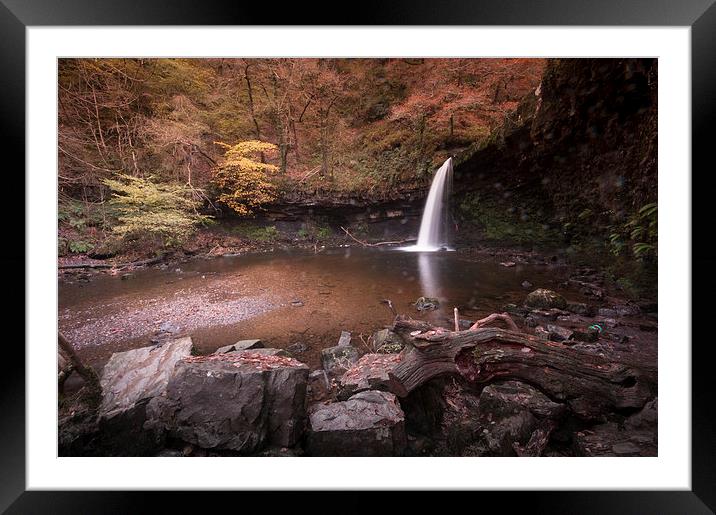 Sgwd Gwladus, Waterfall Country Framed Mounted Print by Leighton Collins